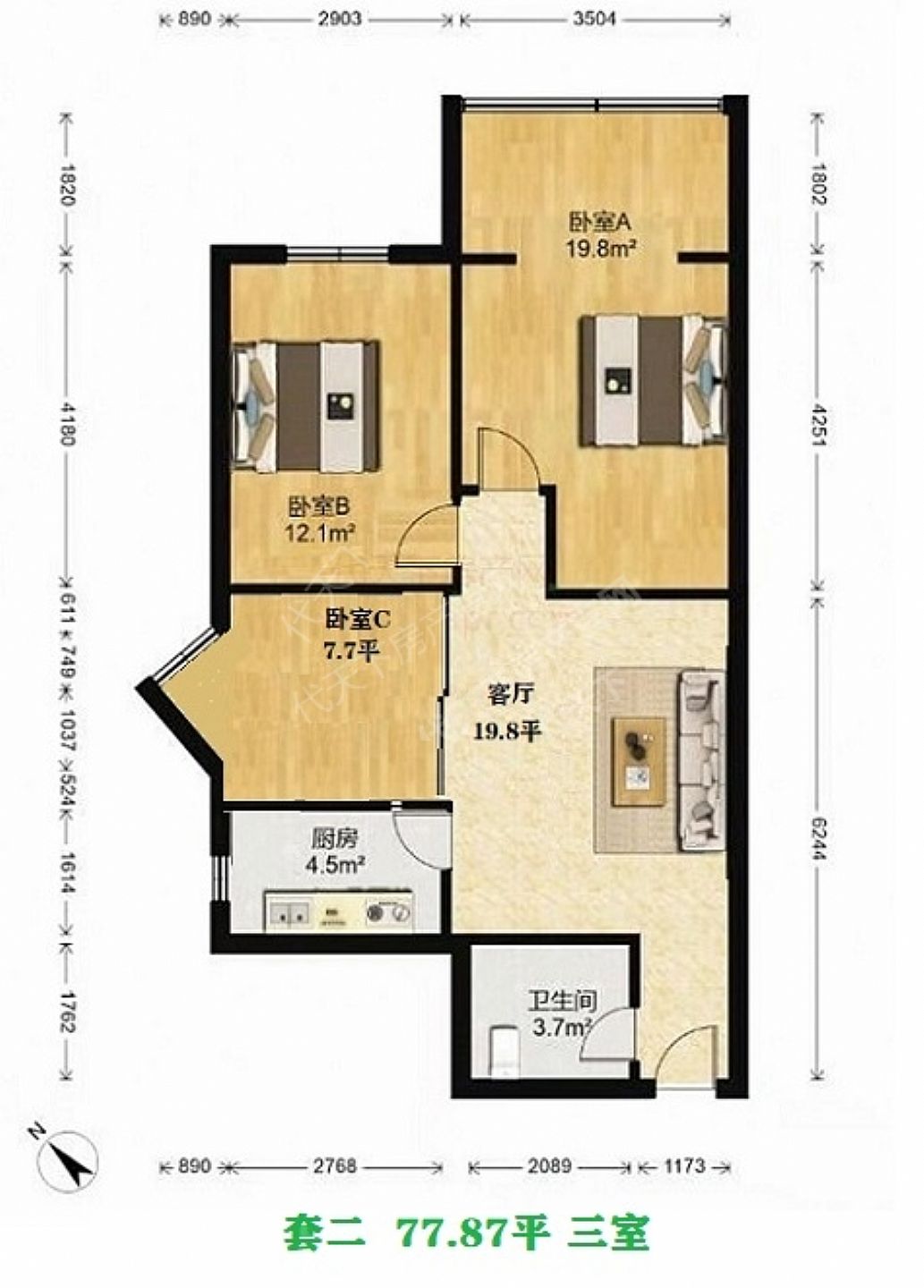 绿园小区户型图 户型图