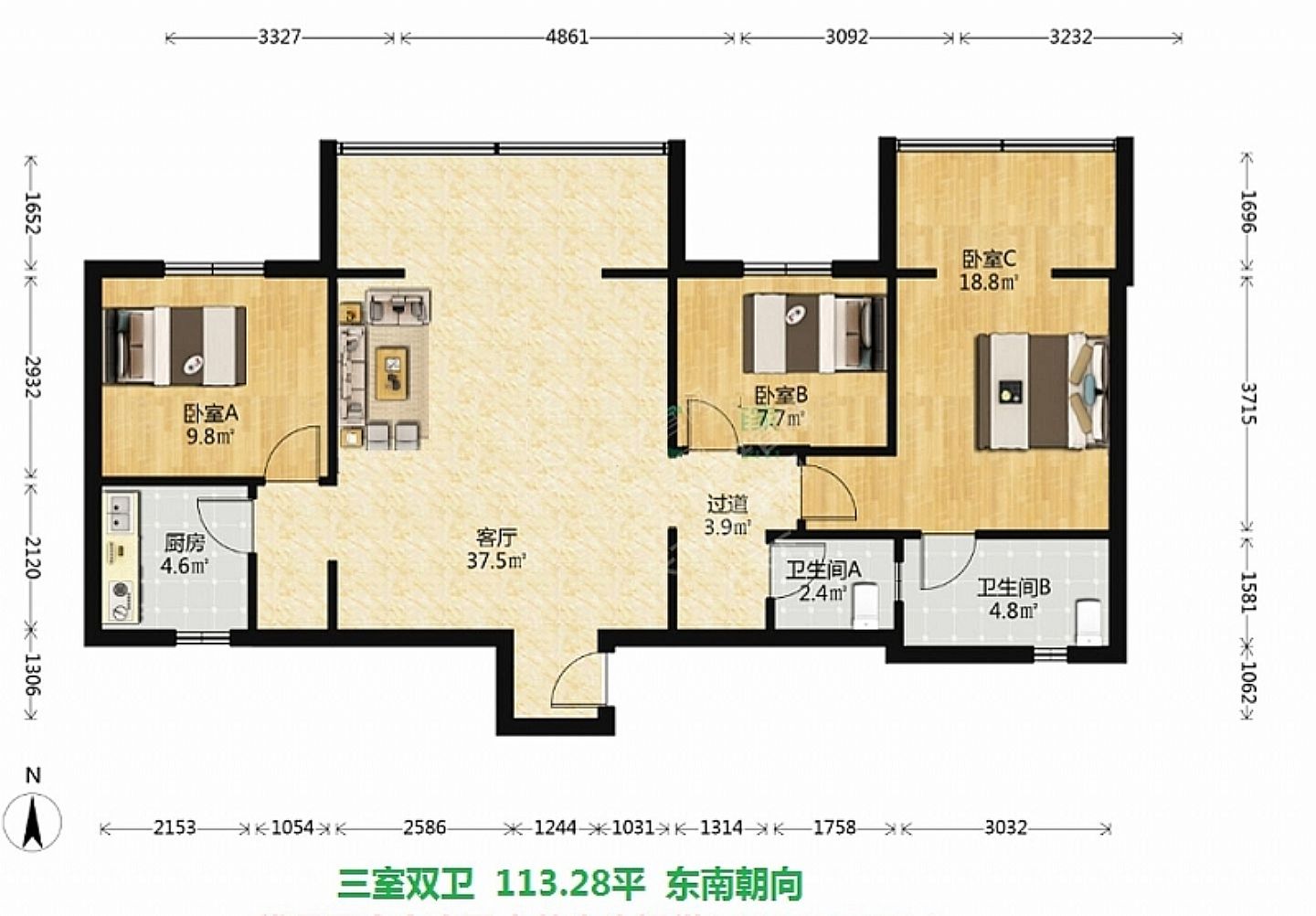 东怡园户型图片