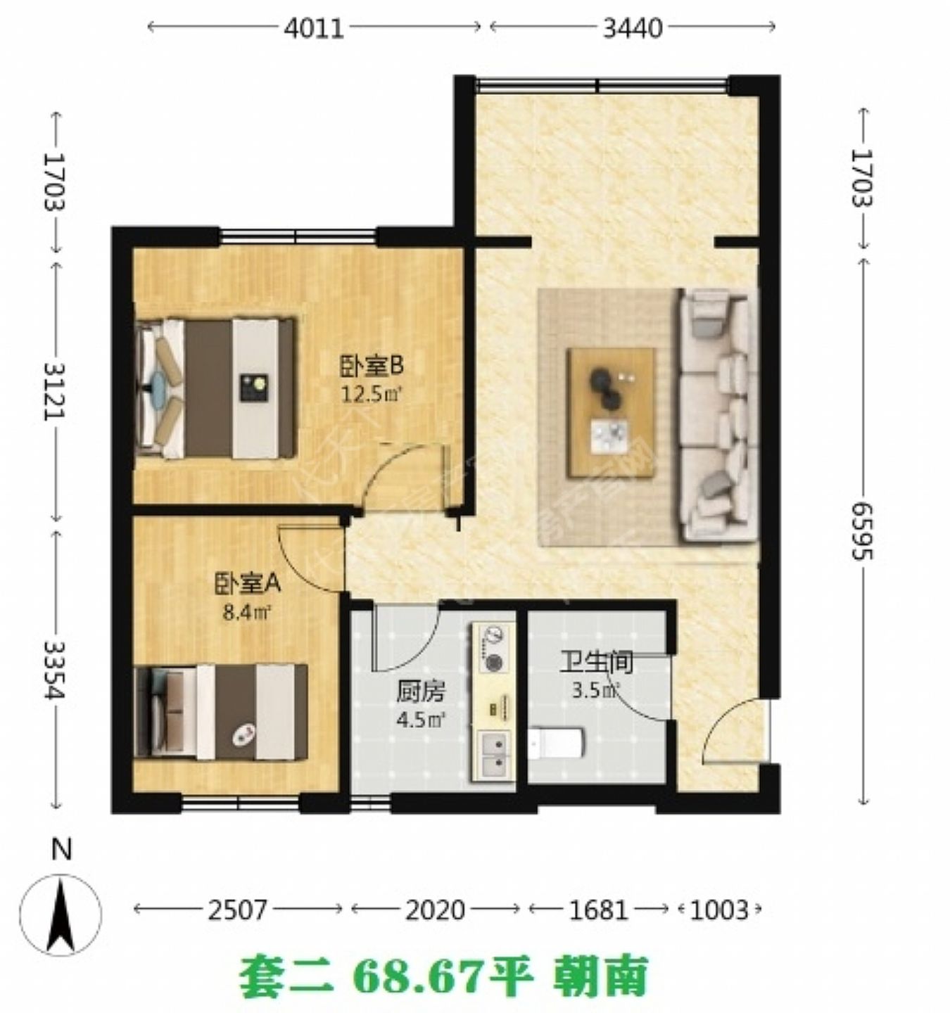 东光街3号院户型 户型图