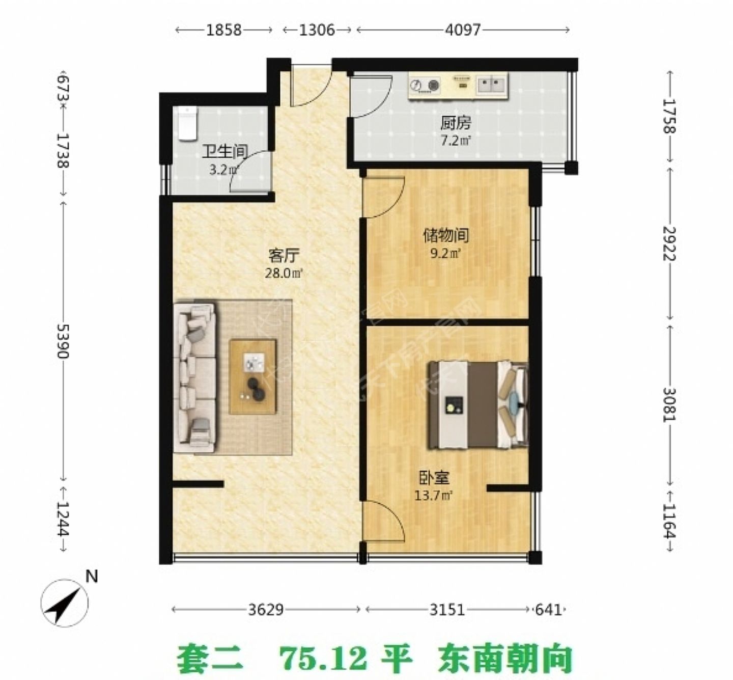 <a href=http://www.daitianxiapr.com/e/search/result/?searchid=352 target=_blank class=infotextkey>交大绿岭</a>西区户型户型图