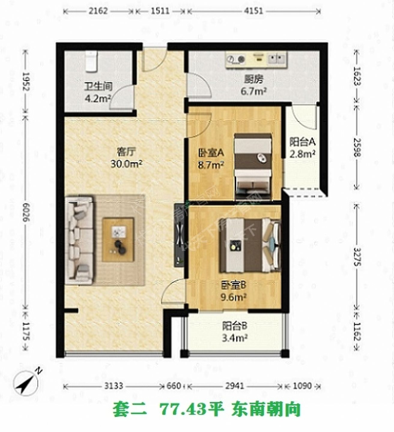 <a href=http://www.daitianxiapr.com/e/search/result/?searchid=352 target=_blank class=infotextkey>交大绿岭</a>西区户型户型图