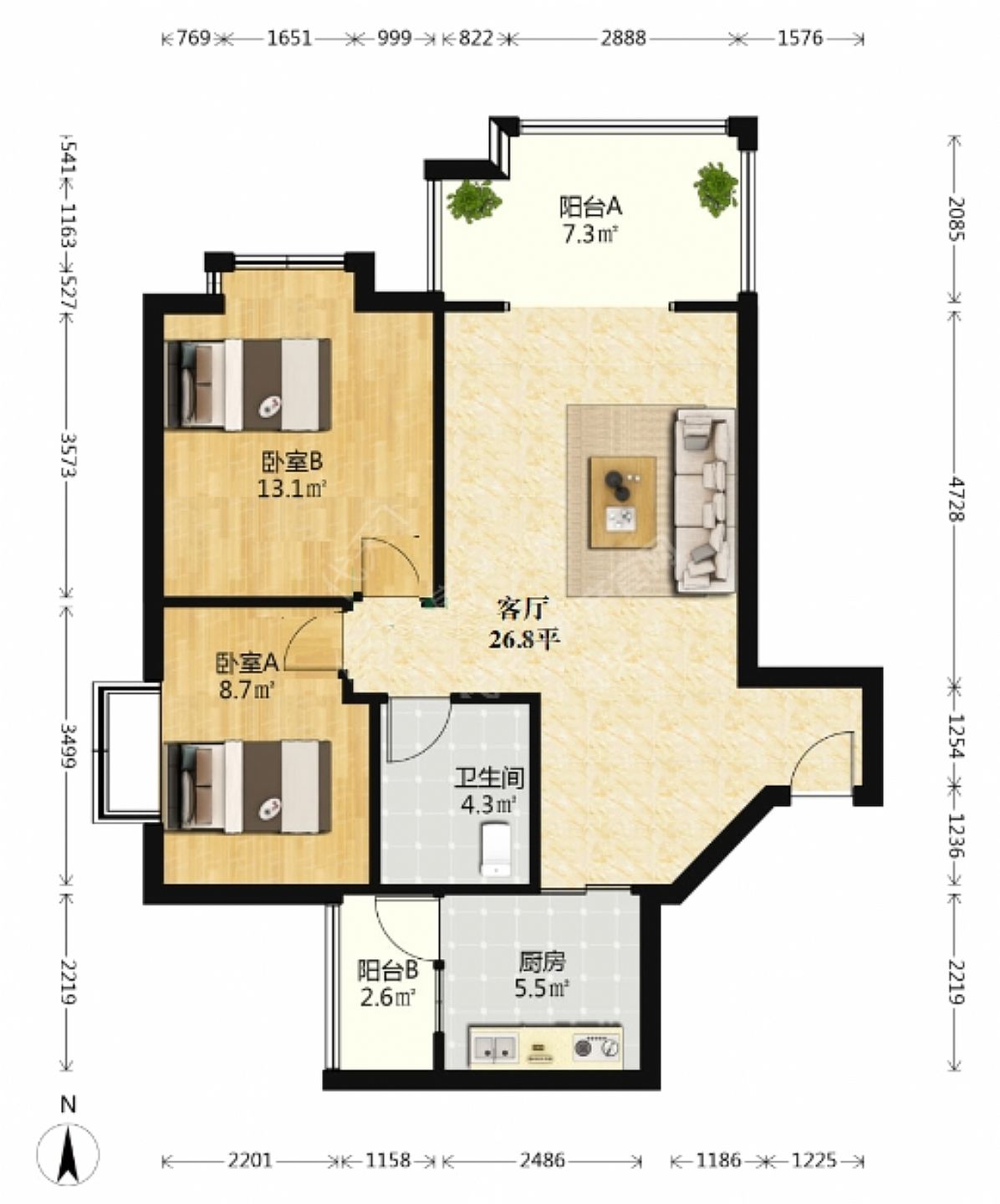 东润风景A区户型图