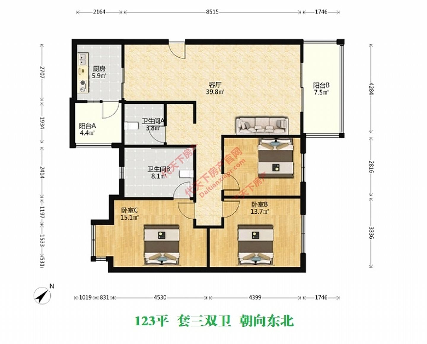 静居寺路135号户型户型图
